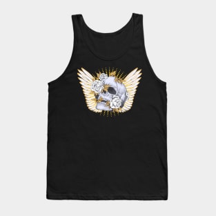 Floral Skull Memento Mori Tank Top